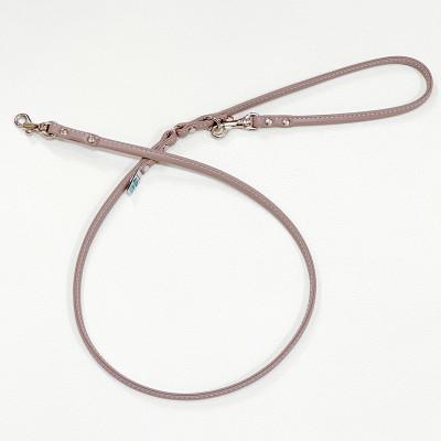 ふるさと納税 八潮市 丸めリード【Mサイズ】ローズグレージュ(本革製)kazama premium