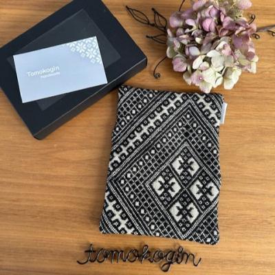 ふるさと納税 五所川原市 こぎん刺し 名刺入れ 黒×生成り カードケース ハンドメイド 手作り 青森 津軽 五所川原 |  | 01