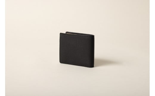 【G-6-BK】FACE-M（革のカシミヤ 郡上市産明宝鹿革二つ折り財布）ブラック バッグ 小物 ブランド雑貨  財布 ケース  メンズ財布 110000円