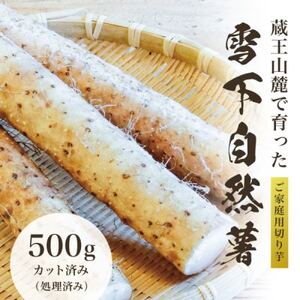 蔵王の雪下自然薯 約500g【カット・切り芋】ご自宅ご家庭用・とろろもオススメ・処理済み【1674213】