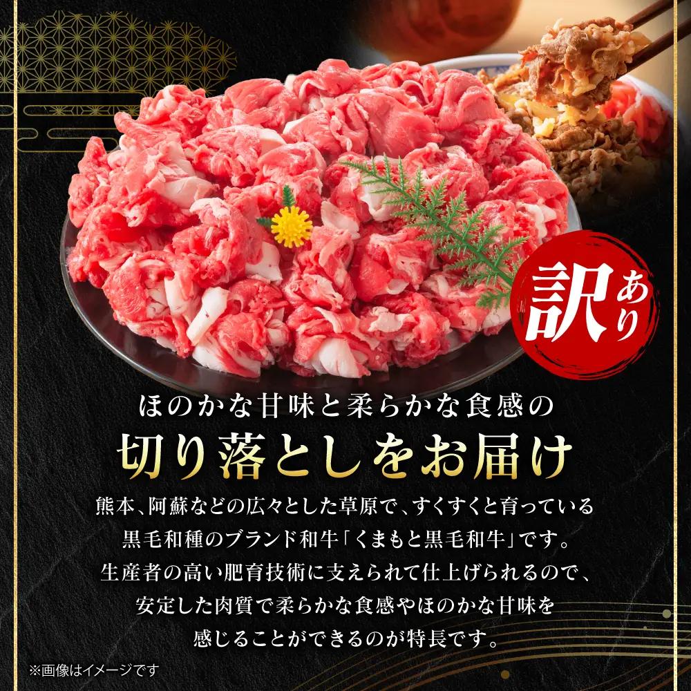 牛肉 【訳あり】 くまもと黒毛和牛 切り落とし 1kg （250g×4パック） A4～A5ランク 牛肉