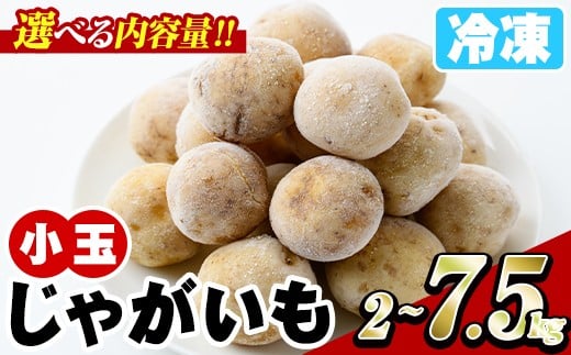 
            ＜内容量が選べる！＞冷凍じゃがいも (計2～7.5kg) ジャガイモ ニシユタカ にしゆたか 冷凍 ボイル 小分け 小玉 小さめ フライ アヒージョ スープ カレー シチュー 簡単調理 お弁当 おかず 野菜 赤土【有限会社やまた水産食品】
          