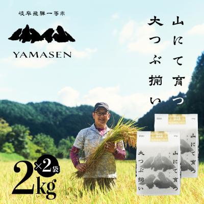 ふるさと納税 下呂市 (2026年10月中旬から順次発送)【2026年産】すがたらいす 山仙2kg×2袋 【51-18】