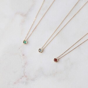 【8月】選べる誕生石ネックレス S-5604