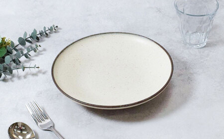 【美濃焼】クレタ 切立リム型 6.3深皿 4点セット【カネ定製陶】 プレート 食器セット ナチュラル[MEI266]