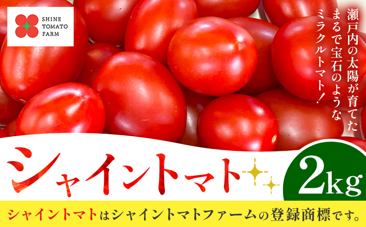 【先行予約】シャイントマト 2kg シャイントマトファーム《1月中旬-6月中旬頃出荷》岡山県 笠岡市 送料無料 トマト 野菜 ミニトマト【配送不可地域あり】 st-p