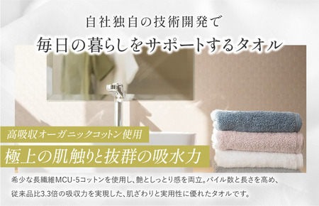 （今治タオル ブランド 認定）tumugi フェイスタオル 1枚 （月白） [I004030FT1LGY] 今治タオル タオル フェイスタオル 今治 セット ギフト