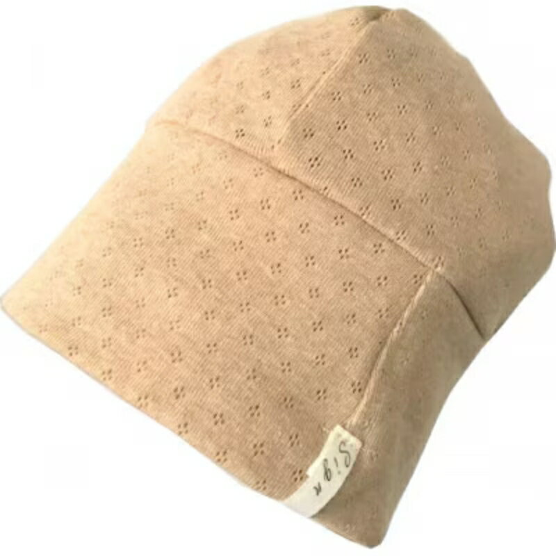 【ふるさと納税】 【ブラウン】室内用帽子 オーガニックコットン 天4方ワッチ