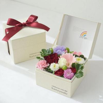 ふるさと納税 徳島市 【生花BOXアレンジ】徳島市立高校の生徒さんと考えた ボックスフラワー 【FP008】