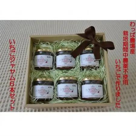 栽培期間中農薬不使用いちごジャム6本セット【1714555】