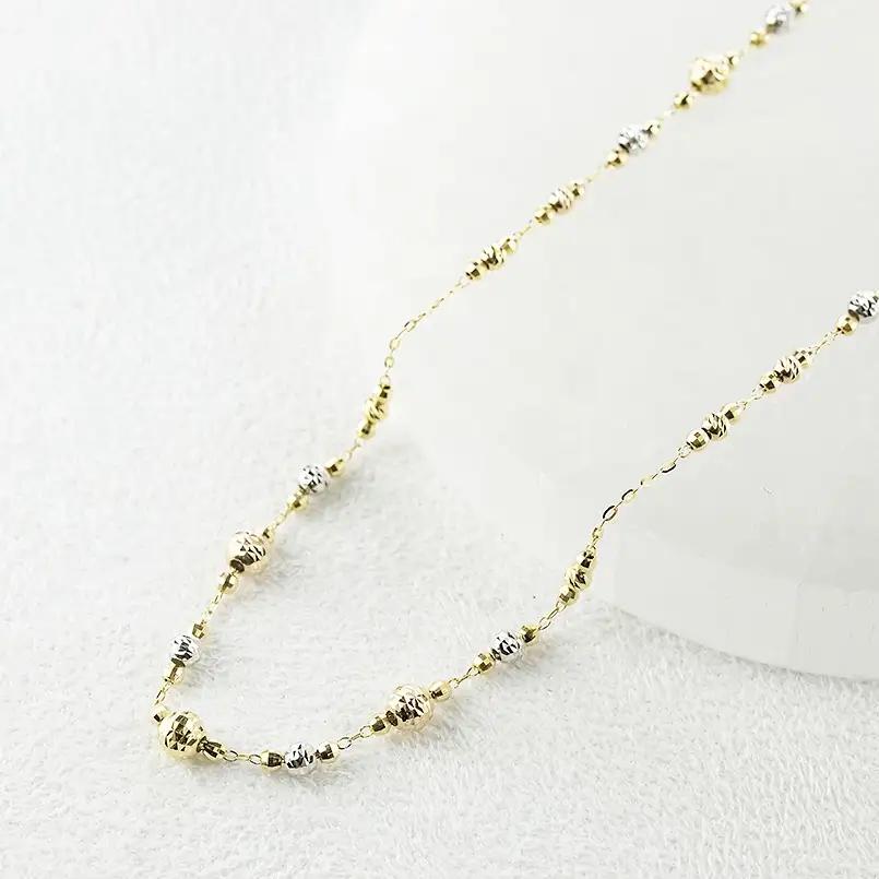 18金 ネックレス 65cm レディース カットボール ハニーミラーボール ゴールド 18k スリーカラー 3色 ロングネックレス イエローゴールド ホワイトゴールド ピンクゴールド250930an2