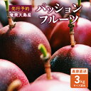 【ふるさと納税】【2025年先行予約】 奄美大島産 パッションフルーツ 3kg サイズ混合 完熟パッションフルーツ 果物 フルーツ 南国フルーツ 先行受付 先行予約 事前予約 鹿児島県 鹿児島 完熟 kashiwa farm ふるさと納税 奄美市 おすすめ ランキング プレゼント ギフト