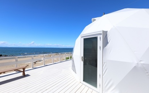 【ビーチフロント】【知多半島　美浜町】ドームテント ペア宿泊券 素泊まり