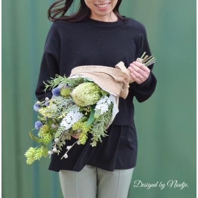 ふるさと納税 唐津市 【枯れないお花】アーティフィシャルフラワーのグリーンスワッグ