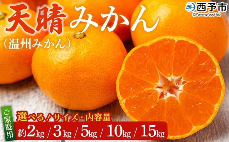 
                  ＜愛媛県明浜産 天晴みかん（温州みかん）約2kg／3kg／5kg／10kg／15kg 小玉サイズ/S～L混合＞ 選べる 家庭用 訳あり ワケアリ 果物 くだもの フルーツ ミカン 柑橘 特産品 笑丸 愛媛県 西予市【常温】『2026年11月中旬～2027年1月上旬迄に順次出荷予定』
                