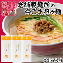 【ふるさと納税】老舗製麺所の白ごま担々麺 1袋/約2人前×3袋 (合計6人前) [小川製麺所] FY24-181