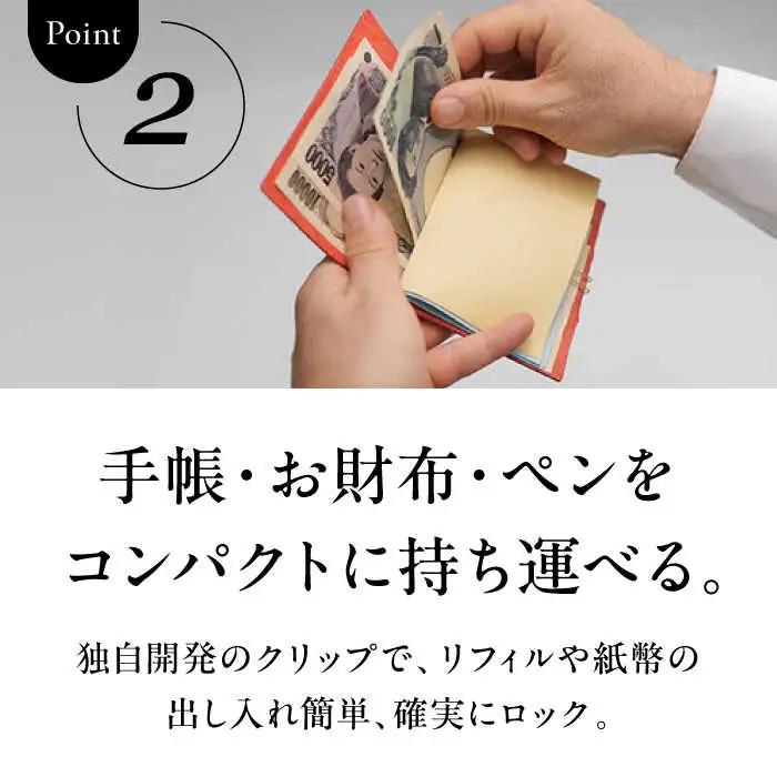 【数量限定】A4メモウォレット（スリム）【イタリアンレッド】／ メモ ウォレット [ASAZ002]