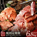 【ふるさと納税】焼肉 定期便 総量6.8kg ( 肩ロース / 牛タン / 牛ハラミ ) 全6回 牛 肉 焼肉用 BBQ 極味付け肉 丸善味わい加工 毎月発送コース 黒毛和牛 泉佐野市 送料無料 氷温熟成牛 牛肉 熟成肉 氷温熟成 作り方 ふるさと納税オリジナル 限定 肉の泉佐野