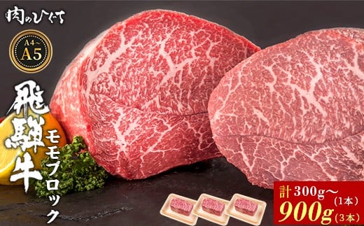 
            選べる！ 飛騨牛 ももブロック 300～900g ローストビーフ ステーキ 焼肉 A5 A4 もも もも肉 ブロック肉 塊肉 国産 牛 冷凍 和牛 牛肉 豪華 ギフト 贈答 にく お肉 肉 東白川村 岐阜 飛騨 贅沢 霜降り 赤身 肉のひぐち
          