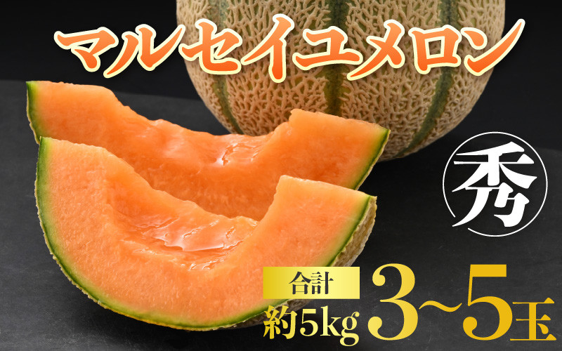 
                  【先行予約】佐藤農園のマルセイユメロン 約5kg 秀品（3～5玉入）深みのある甘さ とろける濃厚な赤肉！農家直送 有機肥料 低農薬 ※2027年5月下旬～6月末の間に順次発送 [aw069-a012]
                