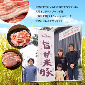 【定期便6回】旨甘米豚 詰め合せ 計1.2kg