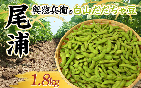 與惣兵衛（よそべえ）の白山だだちゃ豆 晩生品種 尾浦（おうら）1.8kg えだ豆 豆類 豆 枝豆 えだまめ 野菜 食品 山形県 FSY-1300