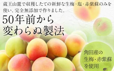 【ふるさと納税】宮城県角田産【無添加】まごころ手作り梅干し(270g)・練り梅(150g)１セット