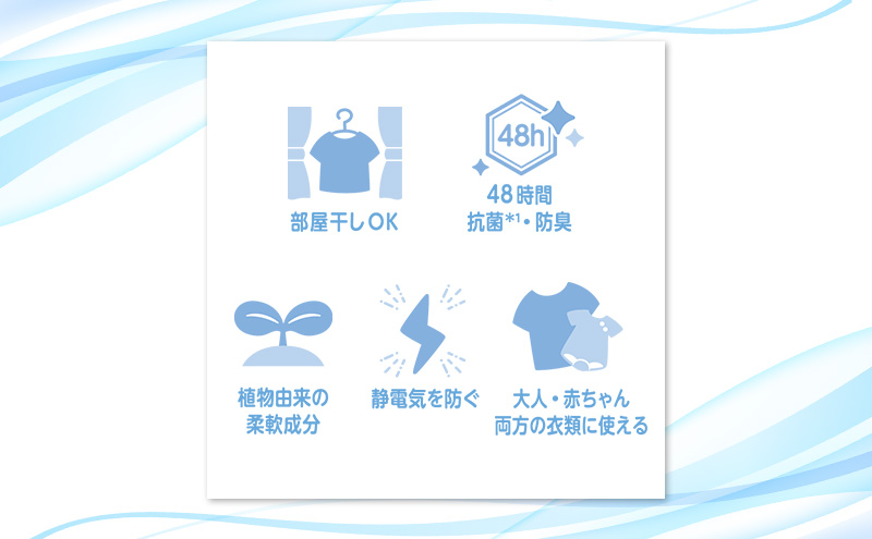ファーファ ストーリー柔軟剤そらのお散歩1200ml　8個セット[部屋干し 抗菌  48時間抗菌 静電気防止 赤ちゃん 詰替 防臭 花粉対策]
