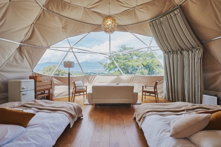 温泉付きグランピング のぞみグランピング&スパ 佐久×軽井沢 宿泊補助券（30,000円分） 