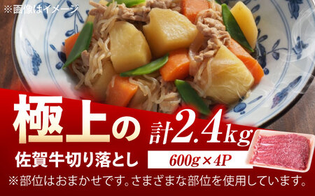 佐賀牛 切り落とし 2.4kg（600g×4p） /MKミート武雄[UEM038]