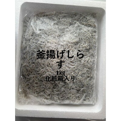【ふるさと納税】釜揚げしらす 1kg 化粧箱【配送不可地域：離島】【1675703】