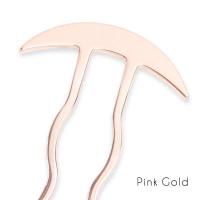 ふるさと納税 静岡市 【女性のアイデア×職人技】ステンレス製かんざし「Arc Liner / Pink Gold」