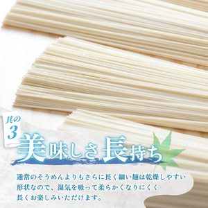 そうめん 三輪そうめん ９束（50ｇ×3束×3袋）【mrhs007】