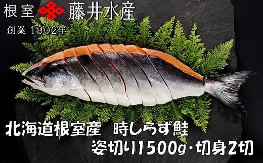 F-42020 【北海道根室産】時しらず鮭切身1.5kg×1P・1切×2P