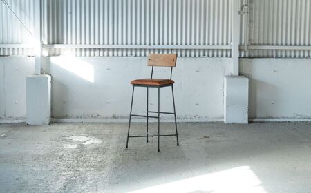 SK COUNTER CHAIR -本革- ブラウン 椅子