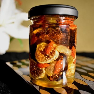 ふるさと納税 海南市 ドライフルーツの蜂蜜漬け【峠プレミアム　映(HAYU)】　熊野古道　峠の蜂蜜×ドライフルーツ |  | 01