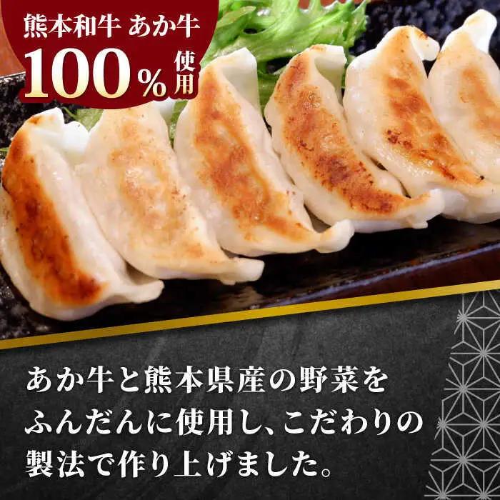 【全12回定期便】熊本県産 あか牛 ぎょうざ 20個×3箱 ぎょうざ[AYCQ091]