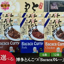 【ふるさと納税】＼数量が選べる！／博多とんこつ「Bacacaカレー」6食 12食 セット レトルト カレー 豚骨 とんこつ ビーフカレー ポークカレー チキンカレー グルメ 博多