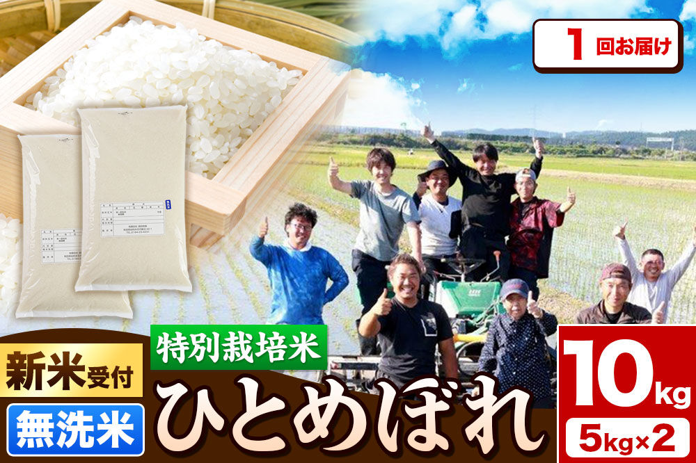 《新米予約》令和8年産【無洗米】特別栽培米 ひとめぼれ10kg（5kg×2袋） 秋田県産【収穫次第2026年10月頃出荷予定】 [ひとめぼれ 米 お米 白米 精米 無洗米 特別栽培米 ブランド米 食卓 秋田県産 秋田県 由利本荘市]