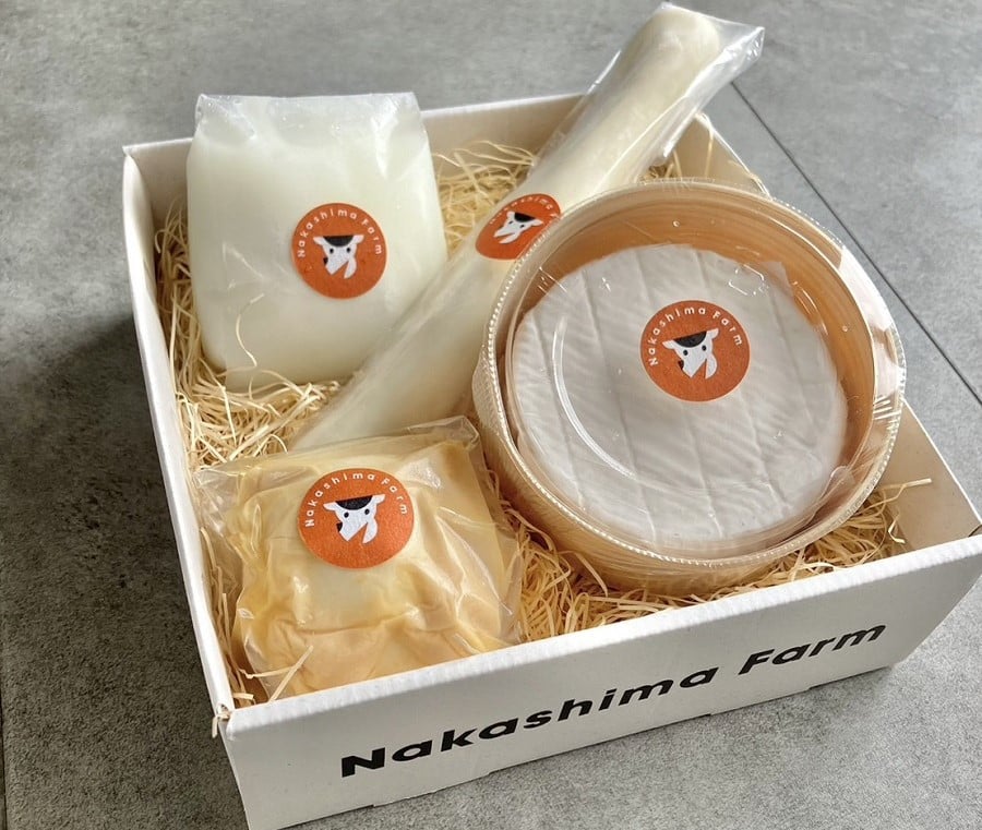 
            【セット】【ナカシマファーム】白カビチーズ入りチーズ4種セット(白カビチーズ、モッツァレラ、さけるチーズ、みそ漬けモッツァレラ)
          
