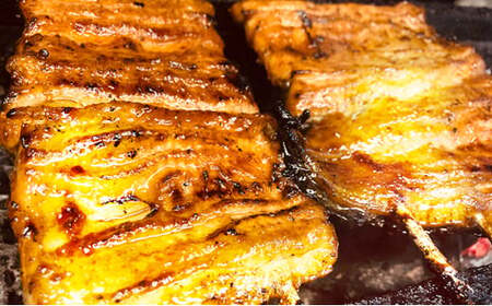 【お中元】江戸焼きうなぎセットC 国産鰻の蒲焼 110g×4 国産鰻の白焼き110g×4[到着目安7月中旬]