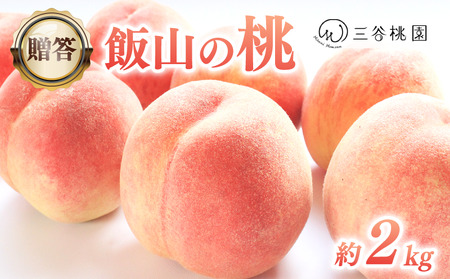 贈答用 飯山の桃 約2kg（5～7個） 香川県 丸亀市 三谷桃園