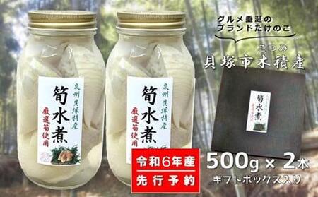 【泉州貝塚市特産】筍水煮(瓶詰) / 500g×２本 ギフトボックス入りたけのこ 瓶詰めたけのこ ビンたけのこ 予約品たけのこ 令和6年筍 2024年たけのこ 朝掘りたけのこ 産地直送たけのこ 国産たけのこ 煮物竹の子 炊き込みご飯 水煮たけのこ 時短 国産 たけのこ 筍 有名料亭が仕入れるたけのこ 人気たけのこ 白子筍 たけのこ 竹の子ご飯 筍 たけのこ 新鮮筍 たけのこ 筍ご飯 たけのこご飯 人気たけのこ 数量限定たけのこ