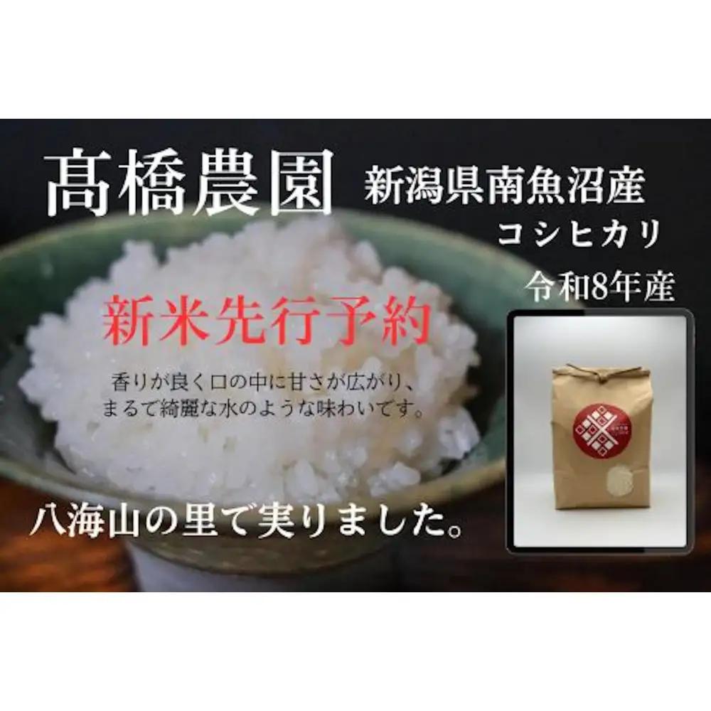 【令和8年産新米予約】[玄米]南魚沼産こしひかり＜定期便＞5kgx12回（月1回）八海山の里で実りました。【2026年9月中旬より順次発送予定】