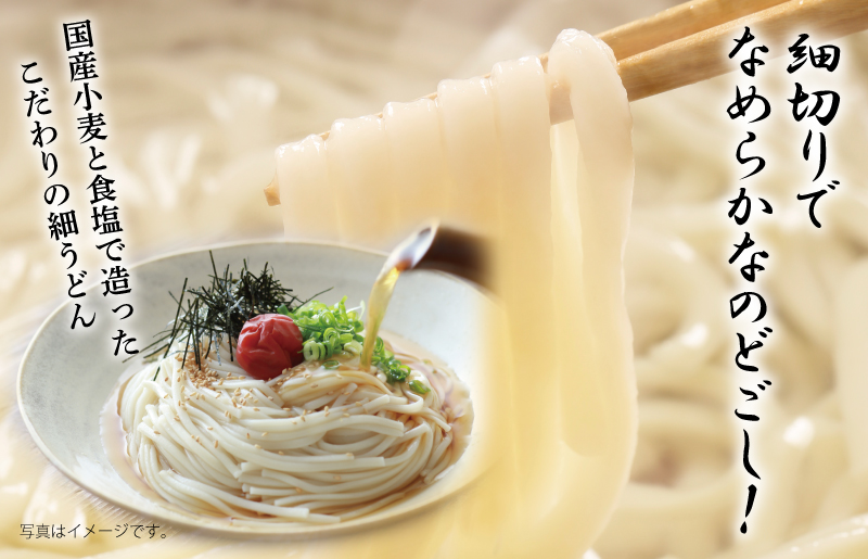 【スピード発送】麺名人 国産小麦 細うどん 24食【個包装 冷凍 惣菜 麺 簡単調理 一人暮らし】 099H2512