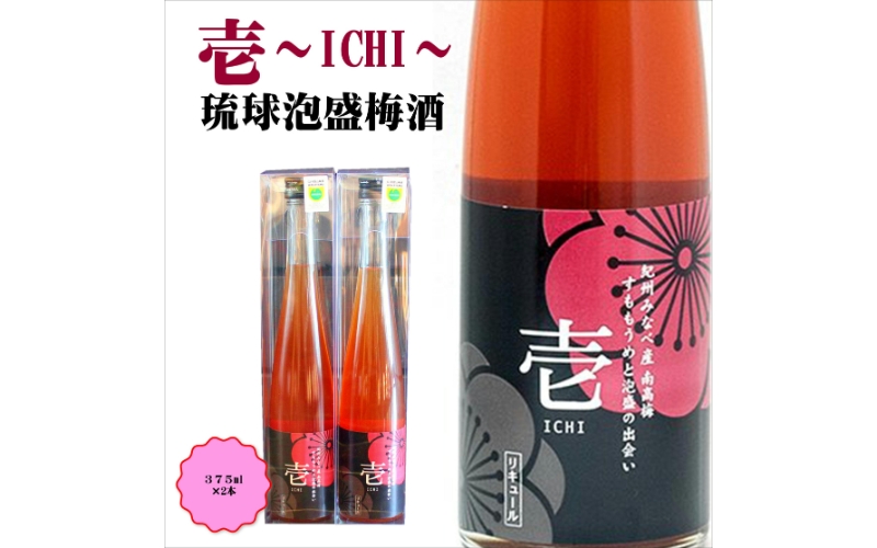 壱 -ICHI- 泡盛梅酒　375ml×2本　【hjumys016A】