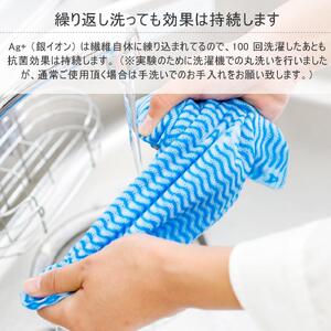 Ag+イヤなニオイのしない 除菌ふきん 不織布 3色 15枚組 銀イオン 食器拭き 台拭き 吸水 抗菌