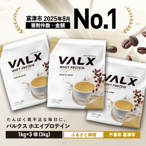 VALX ホエイプロテイン 3kg【カフェオレ風味】