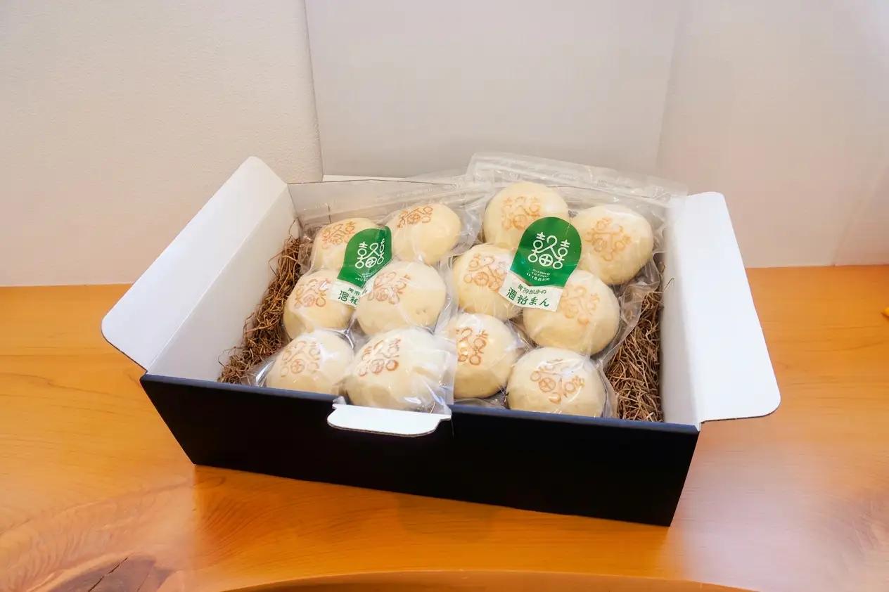常滑市の酒蔵「澤田酒造」の酒粕使用！酒粕まん 12個｜中華まん 冷凍食品 常滑市