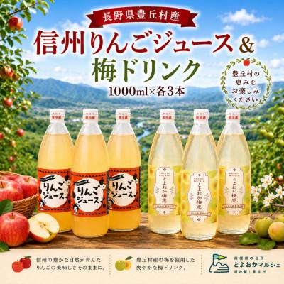 ふるさと納税 豊丘村 【かあちゃんの店】りんごジュース・うめドリンクセット